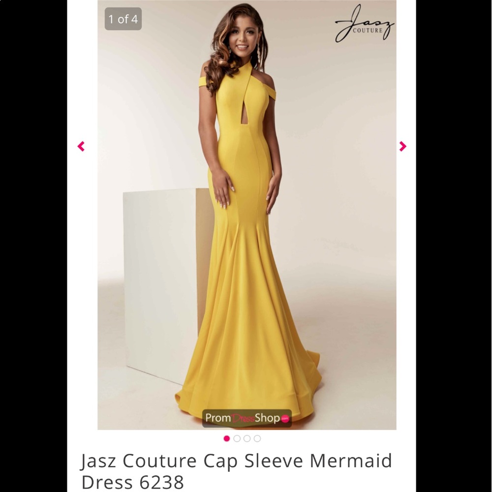 Yellow Jasz Couture Gown Sz 4